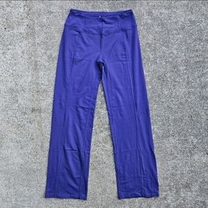 PRANA Julia Deep Purple Flare Leg Yoga Leggings Workout Pants Women's Size Small